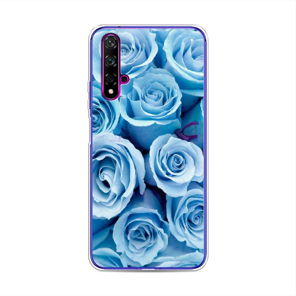 

Чехол Awog на Huawei Nova 5T "Лазурные розы", Разноцветный, 610550-8