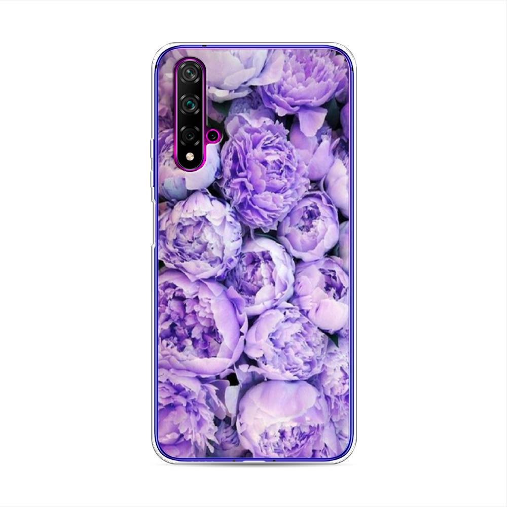 

Чехол Awog на Huawei Nova 5T "Пионы сиреневые", Разноцветный, 610550-8