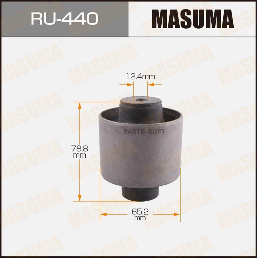 MASUMA 'RU440 Сайлентблок задн. балки  1шт