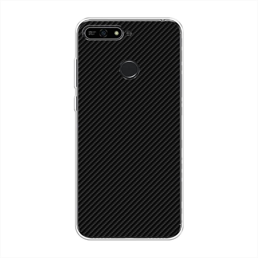 

Чехол Awog "Черный карбон" для Honor 7A Pro, 65450-3