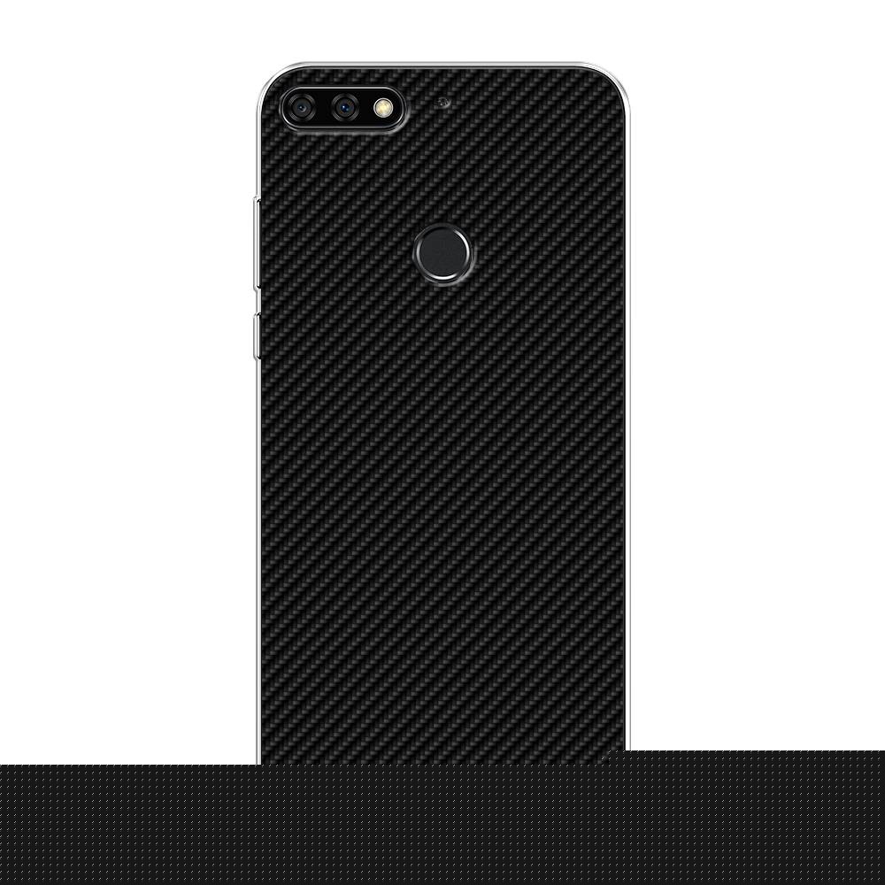 

Чехол Awog "Черный карбон" для Honor 7C Pro, 65550-3