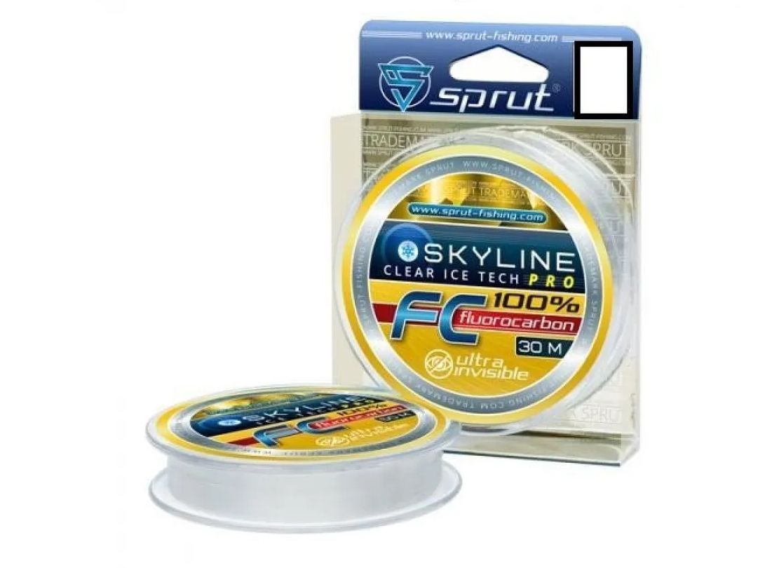 

Леска Sprut SKYLINE FC 100% Clear 0,203mm/30m, Прозрачный, Skyline Ice Tech Pro