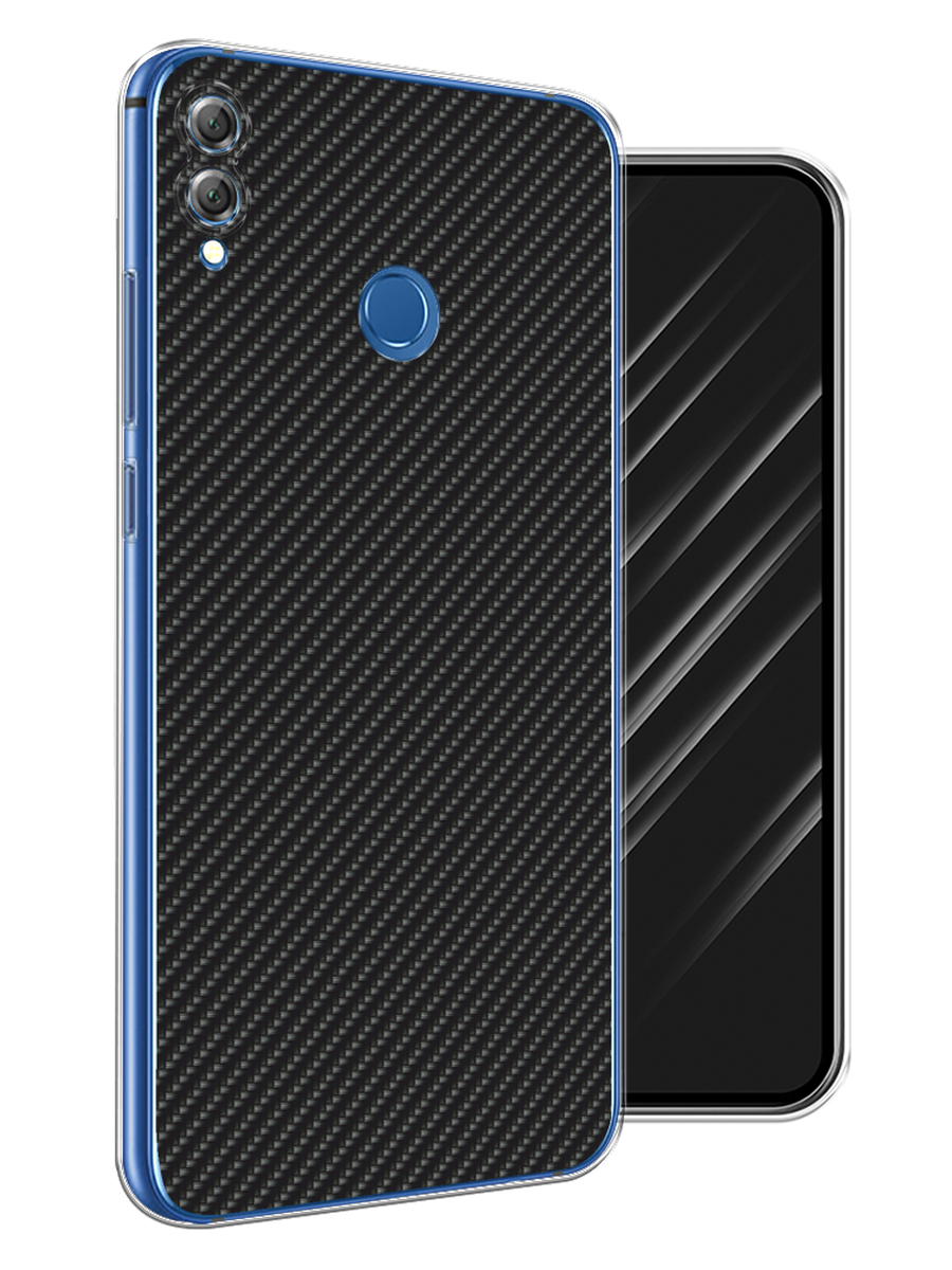 

Чехол Awog "Черный карбон" для Honor 8X, 66750-3