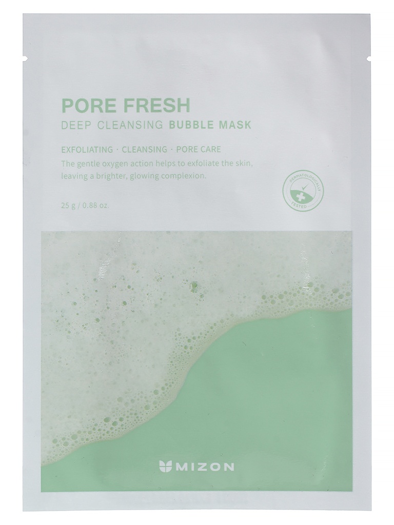 

Маска для лица пузырьковая Mizon Pore fresh deep cleansing bubble mask 25g, KT-8809663754198