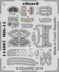 

144007 Eduard 1/144 Фототравление для MiG-15