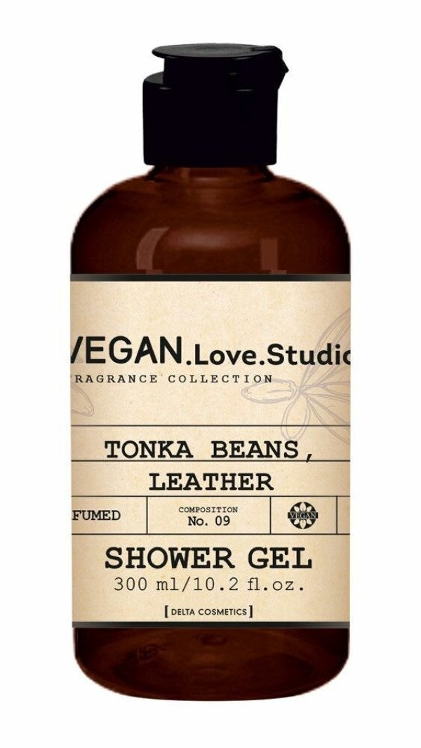 Гель для душа Delta parfum Unisex vegan Love Studio Tonka Beans, Leather 300 мл tom ford ombre leather parfum 100