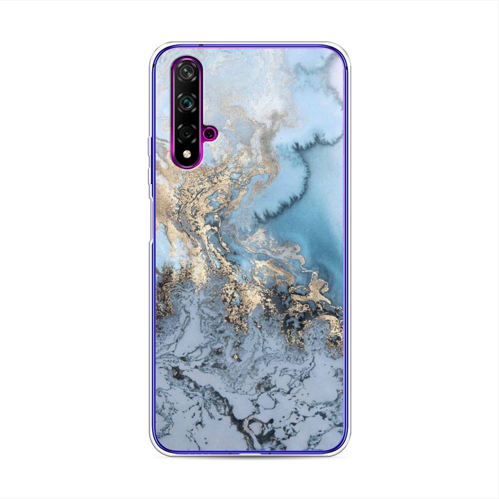 

Чехол Awog на Huawei Nova 5T "Морозная лавина синяя", Разноцветный, 610550-3