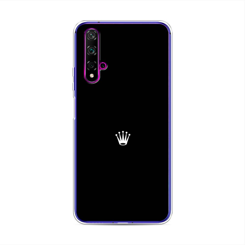 фото Чехол awog "белая корона на черном фоне" для huawei nova 5t