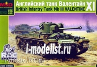 фото 3553 макет 1/35 английский танк валентайн xi nobrand