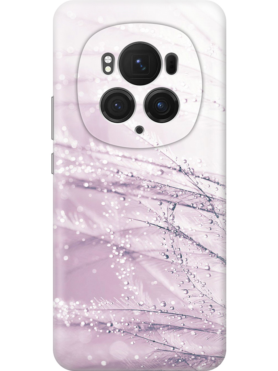 

Силиконовый чехол на Honor Magic6 Pro с принтом "Капли на розовой траве", Прозрачный;розовый, 782623423
