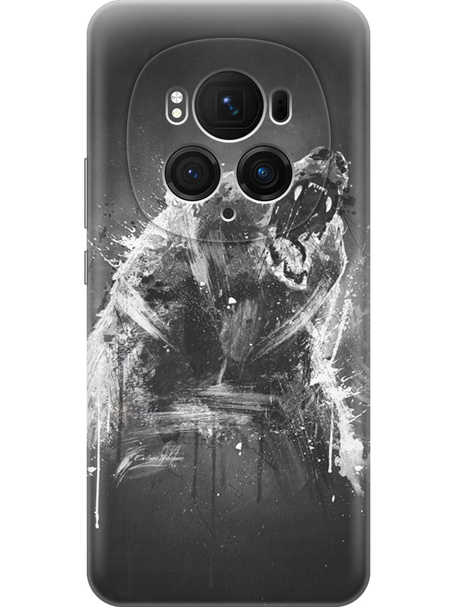 

Силиконовый чехол на Honor Magic6 Pro с принтом "Разъяренный медведь", 782623413