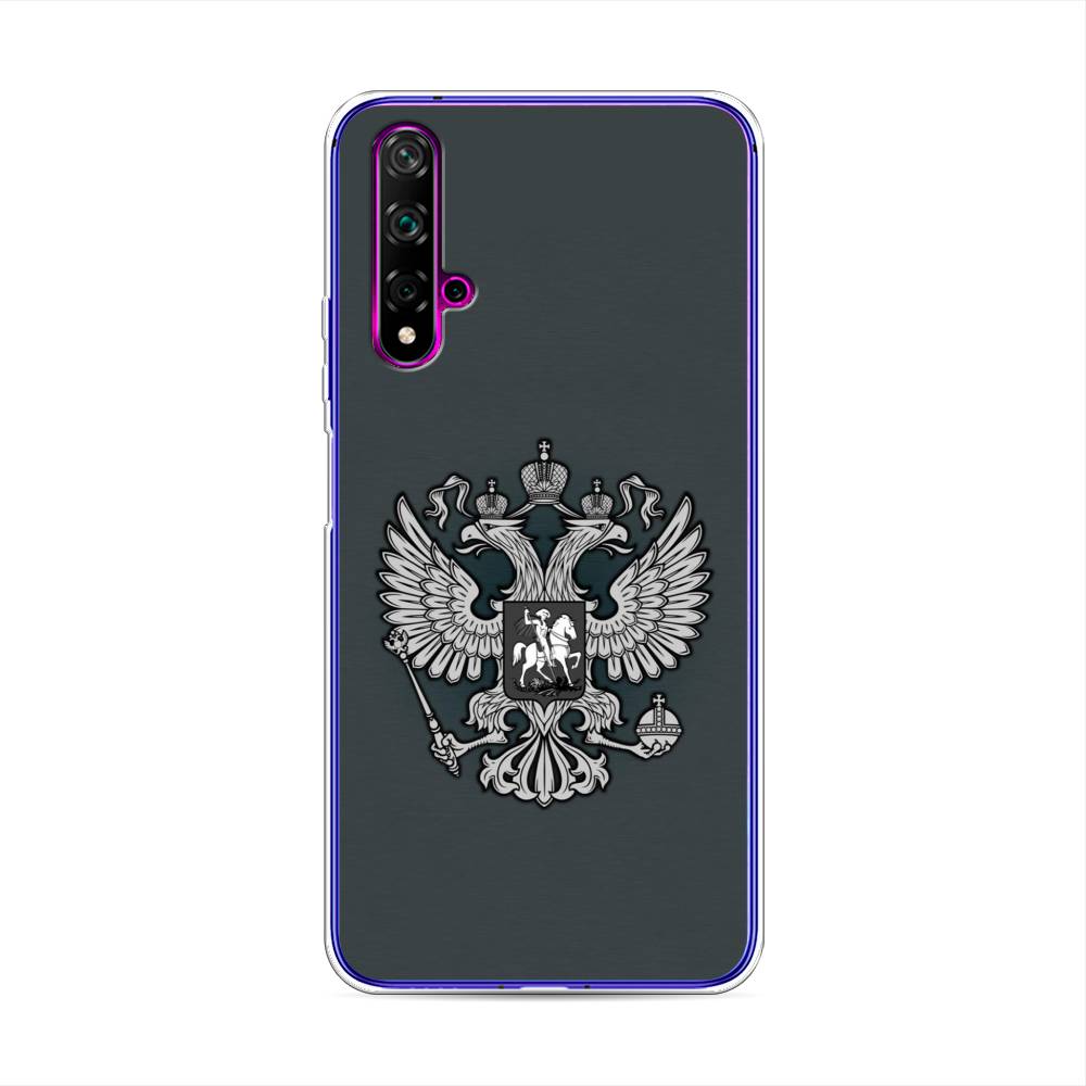 

Чехол Awog на Huawei Nova 5T "Герб России серый", Разноцветный, 610550-5