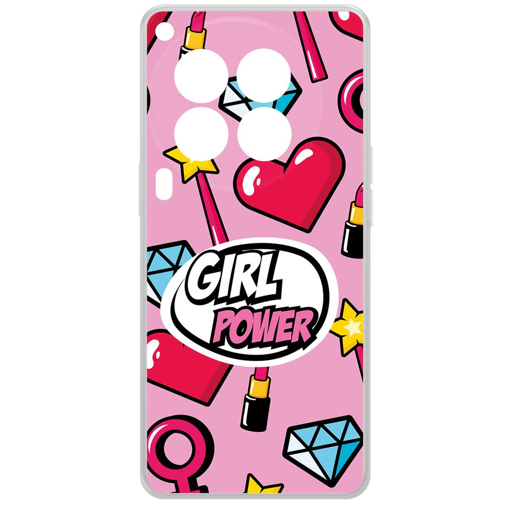 

Чехол-накладка Krutoff Clear Case Girl Power для TECNO Camon 30 Premier 5G, Прозрачный