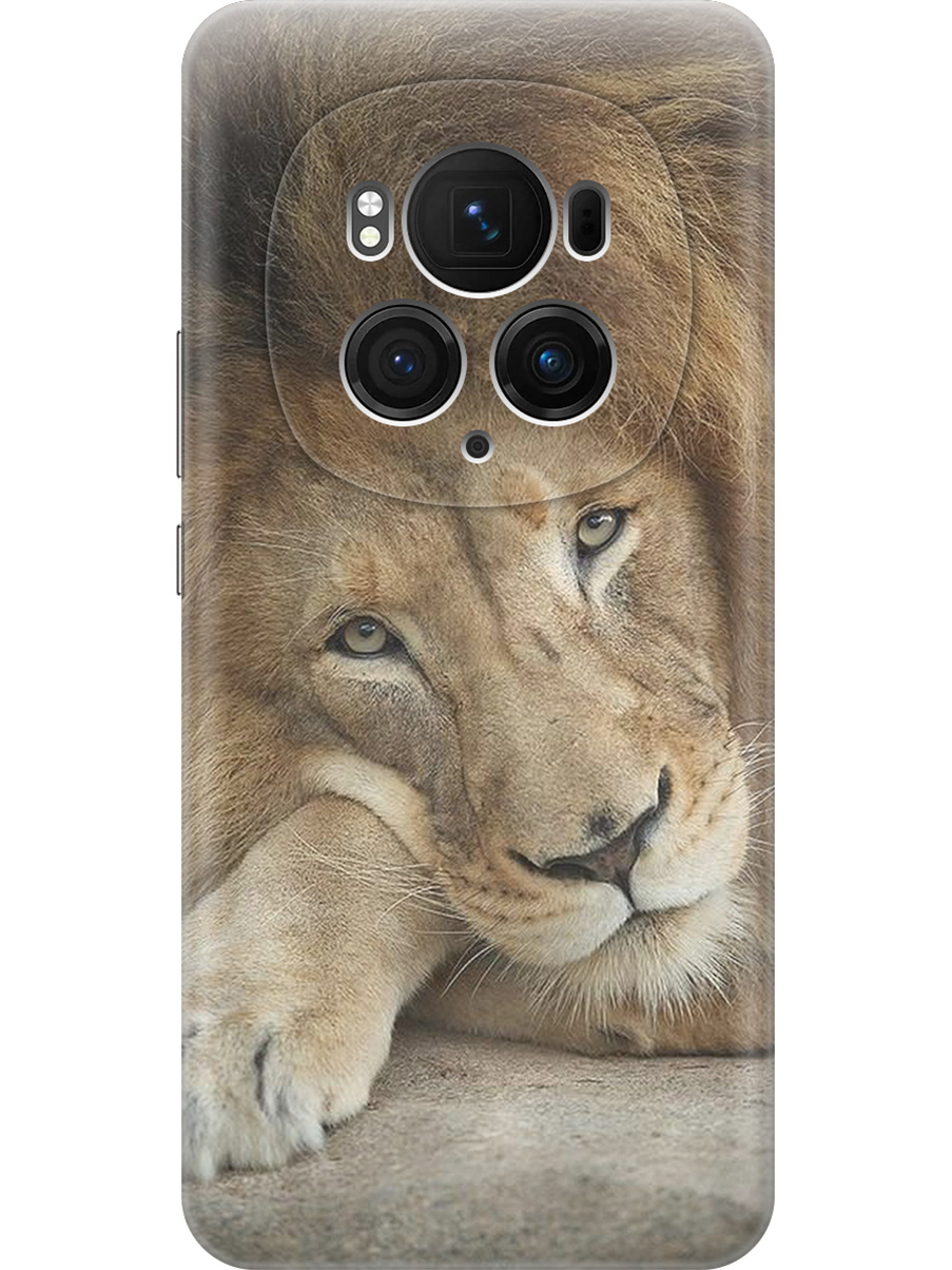 

Силиконовый чехол на Honor Magic6 Pro с принтом "Спокойный лев", Прозрачный;желтый;оранжевый, 782623412
