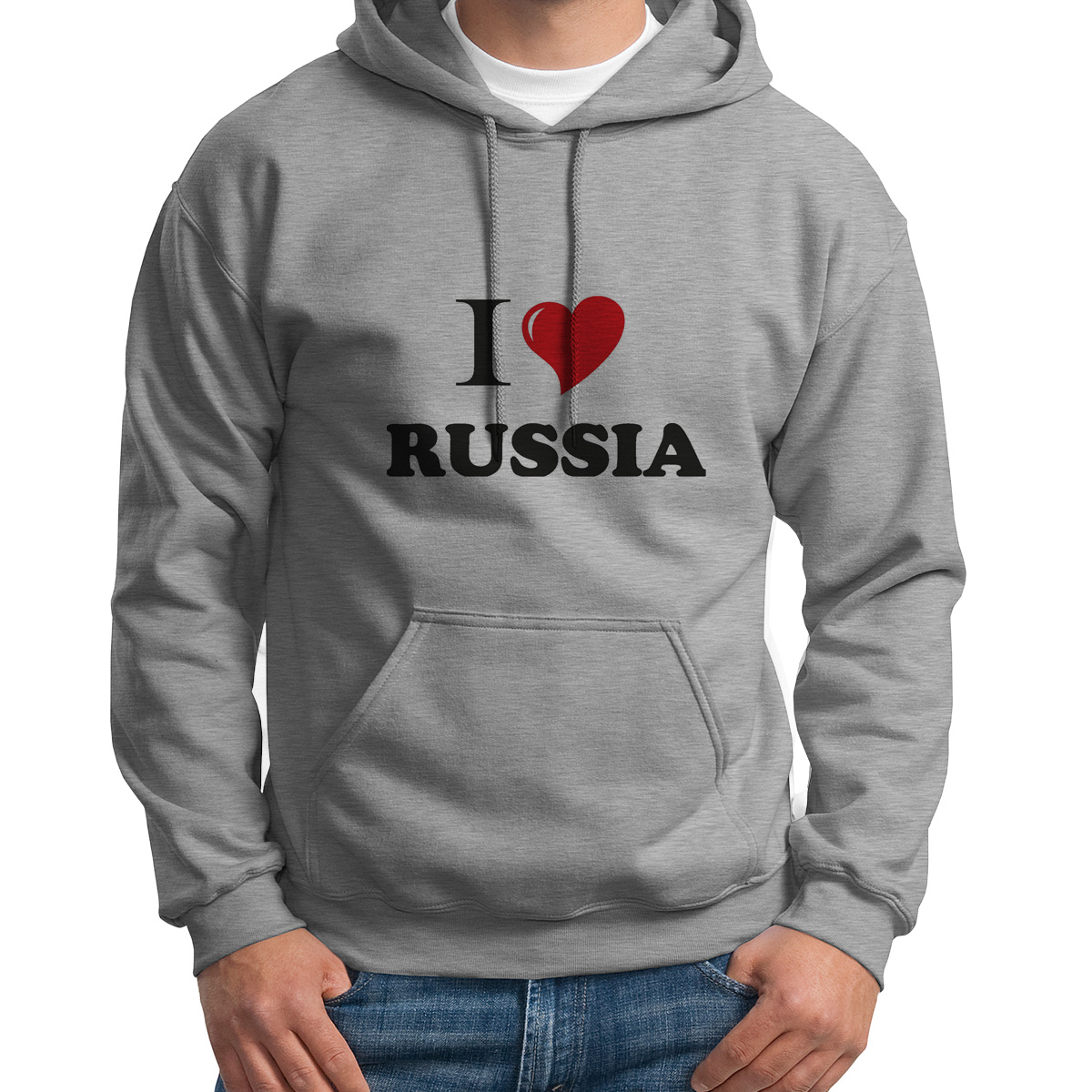 

Худи унисекс CoolPodarok Путешествия I love Russia белое 54 RU, CX54S0111542