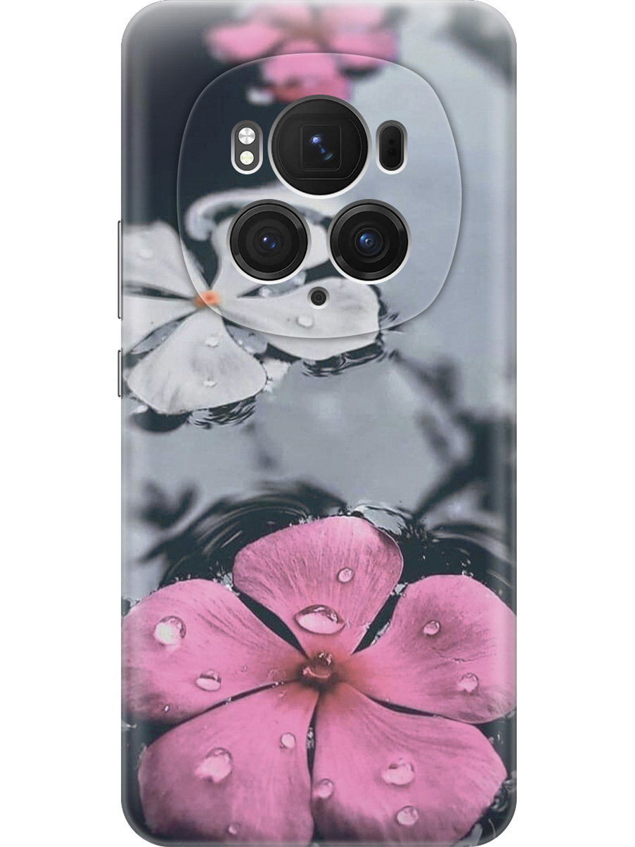 

Силиконовый чехол на Honor Magic6 Pro с принтом "Фиалки в воде", Прозрачный;розовый;серый, 782623423
