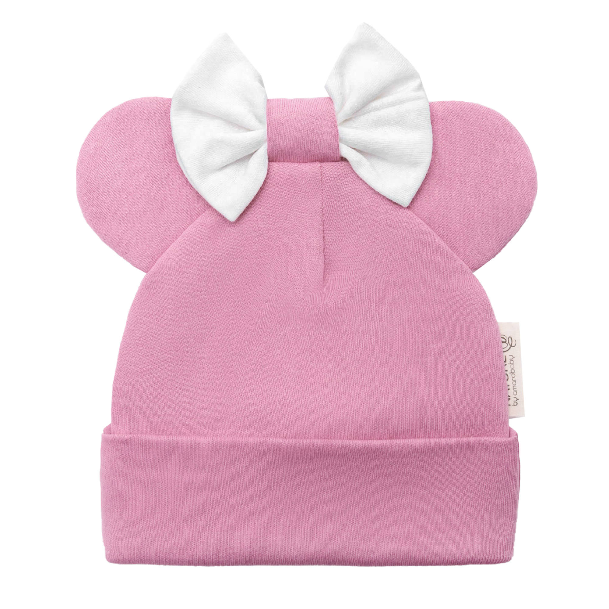 фото Чепчик детский amarobaby ab-od22-ne16mi, розовый, 38