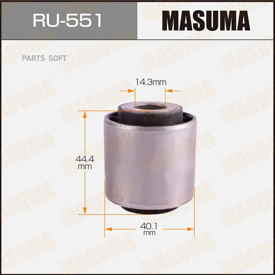 

MASUMA 'RU551 Сайлентблок задн. нижней поперечной тяги внутр. 1шт