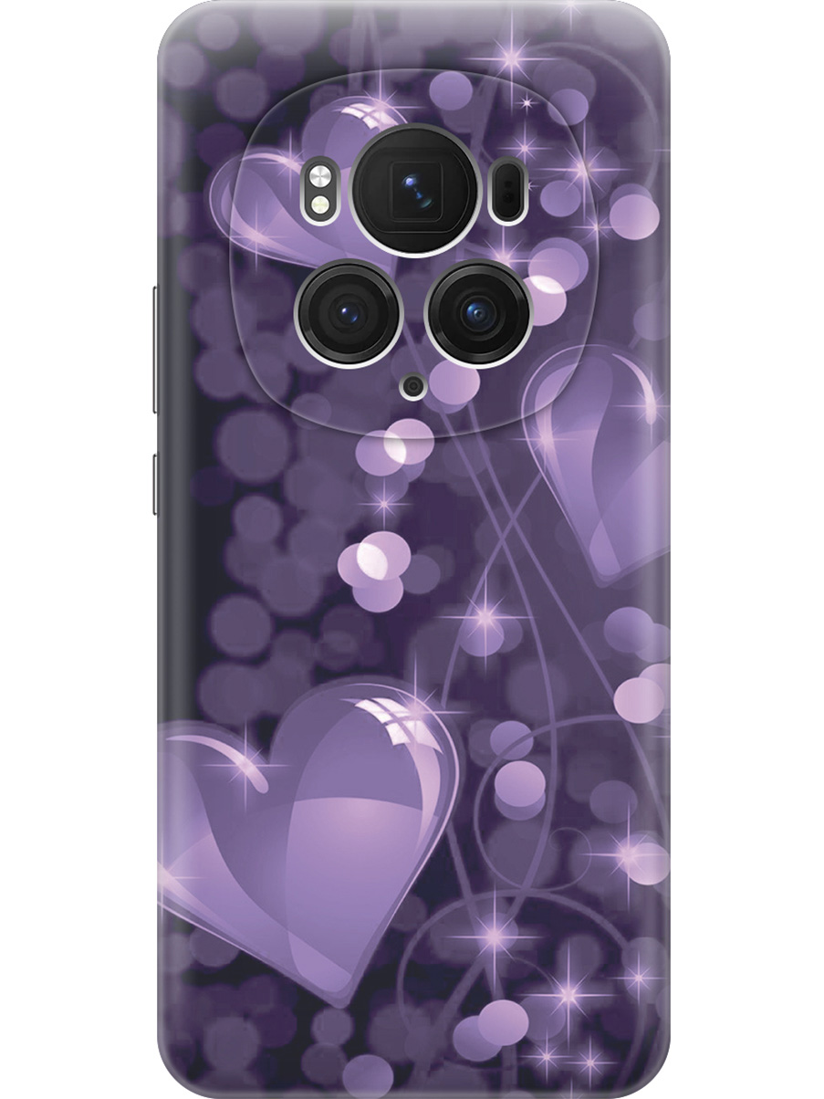 

Силиконовый чехол на Honor Magic6 Pro с принтом "Любовь в фиолетовом цвете", Прозрачный;фиолетовый;черный, 782623491