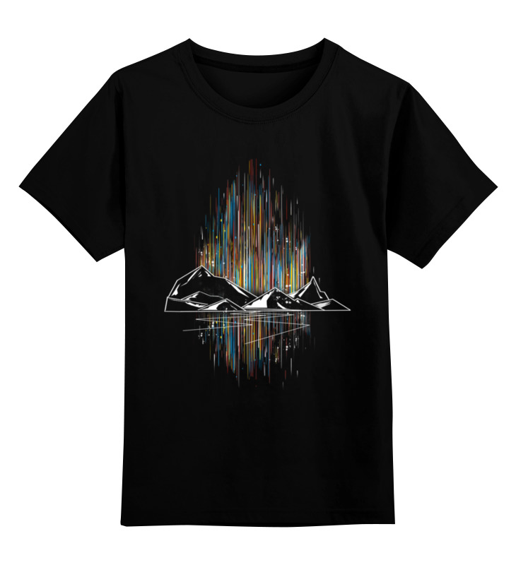 

Детская футболка Printio Неоновые горы цв.черный р.164, 0000002938170