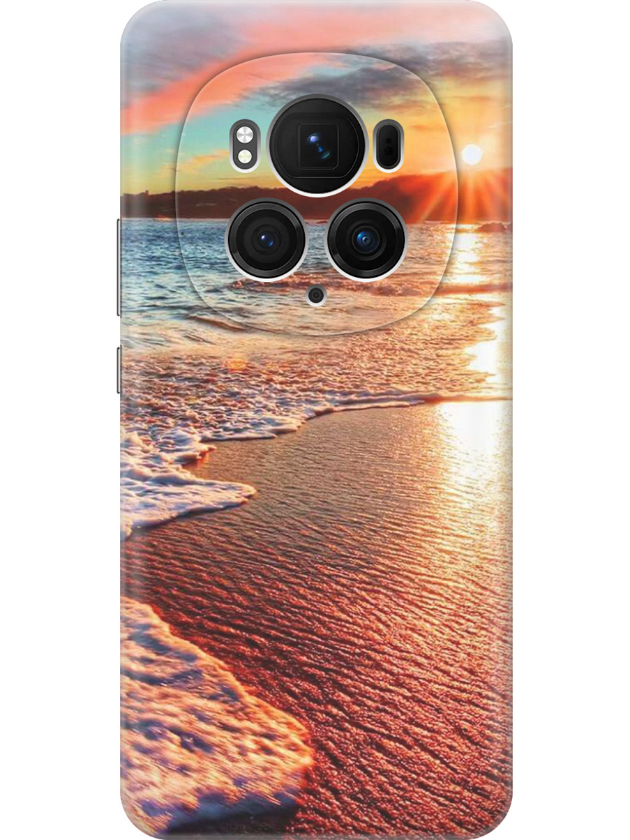 

Силиконовый чехол на Honor Magic6 Pro с принтом "Залитый светом пляж", Прозрачный;оранжевый;коричневый, 782623441