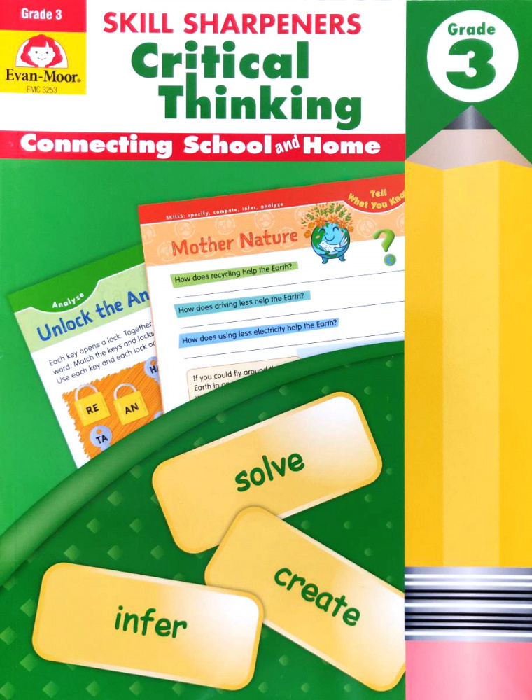 

Skill Sharpeners: Critcal Thinking, Grade 3 - Activity Book