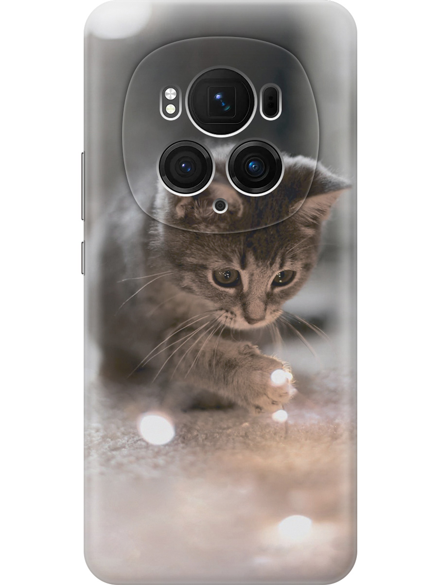 

Силиконовый чехол на Honor Magic6 Pro с принтом "Котенок и свет", 782623411