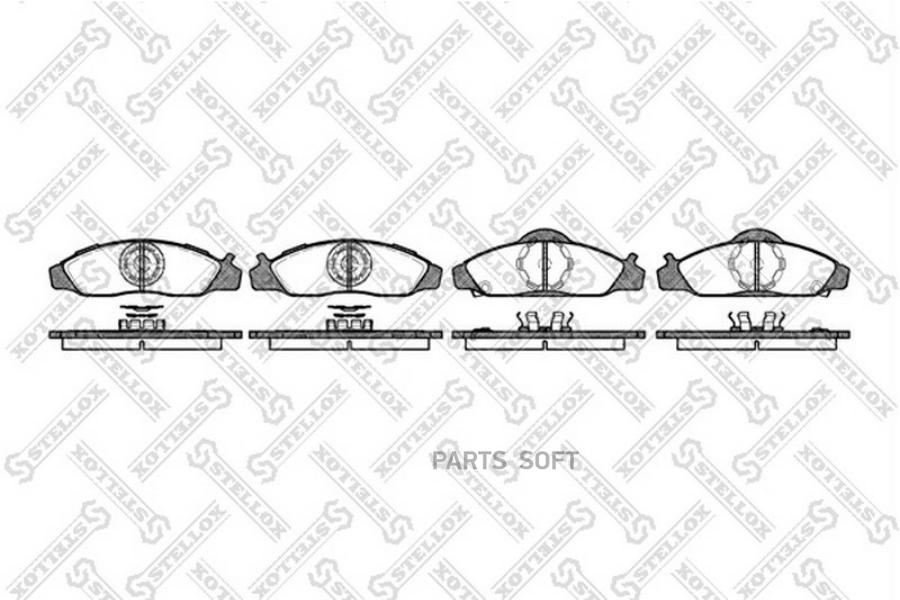 

Тормозные колодки Stellox 635012SX