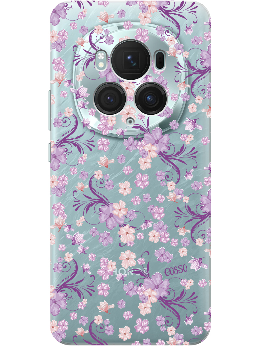 

Силиконовый чехол на Honor Magic6 Pro с принтом "Лиловые цветы" прозрачный, Прозрачный;фиолетовый, 782623421