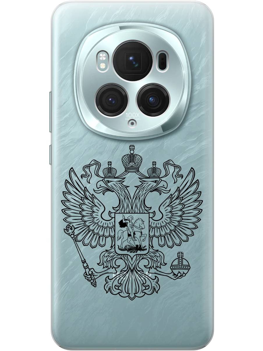 

Силиконовый чехол на Honor Magic6 Pro с принтом "Двуглавый орел линиями" прозрачный, Прозрачный;серый, 782623481