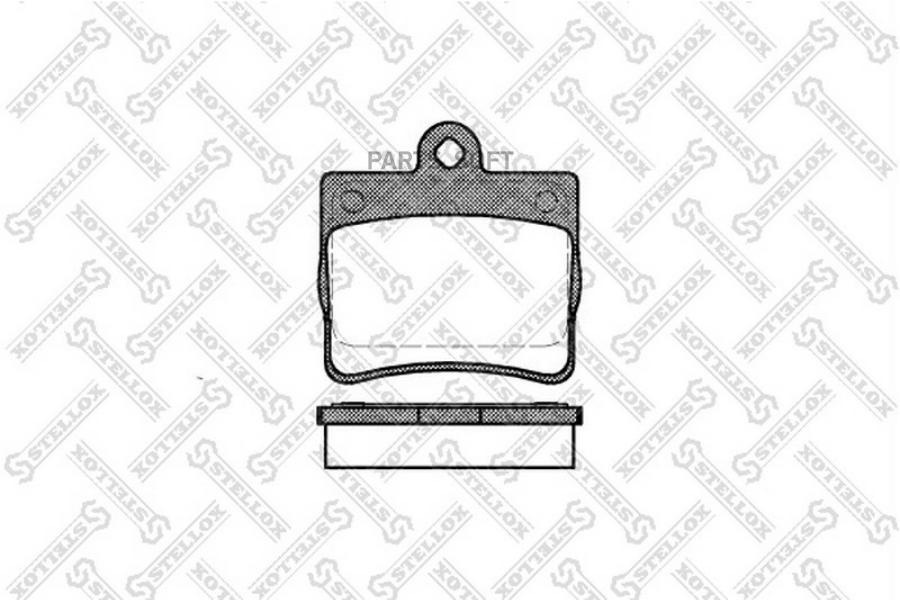 

Тормозные колодки Stellox 641000BSX