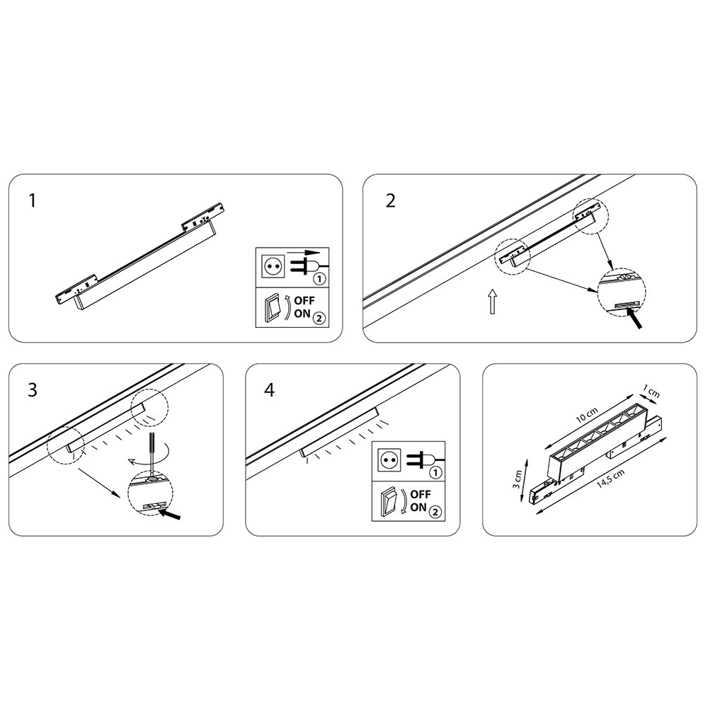 

Трековый однофазный светильник Lightstar Linea 266537, LED, 6W