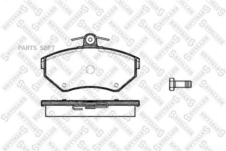 

Тормозные колодки Stellox 642010BSX