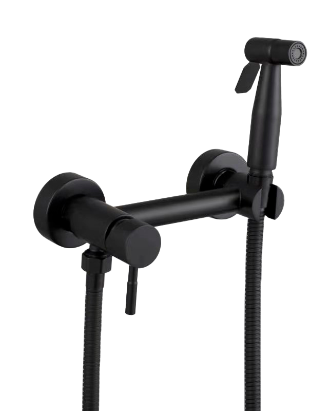 

Смеситель для биде с гигиеническим душем BLVCK VALVE MT-006H, черный матовый, MT-006H