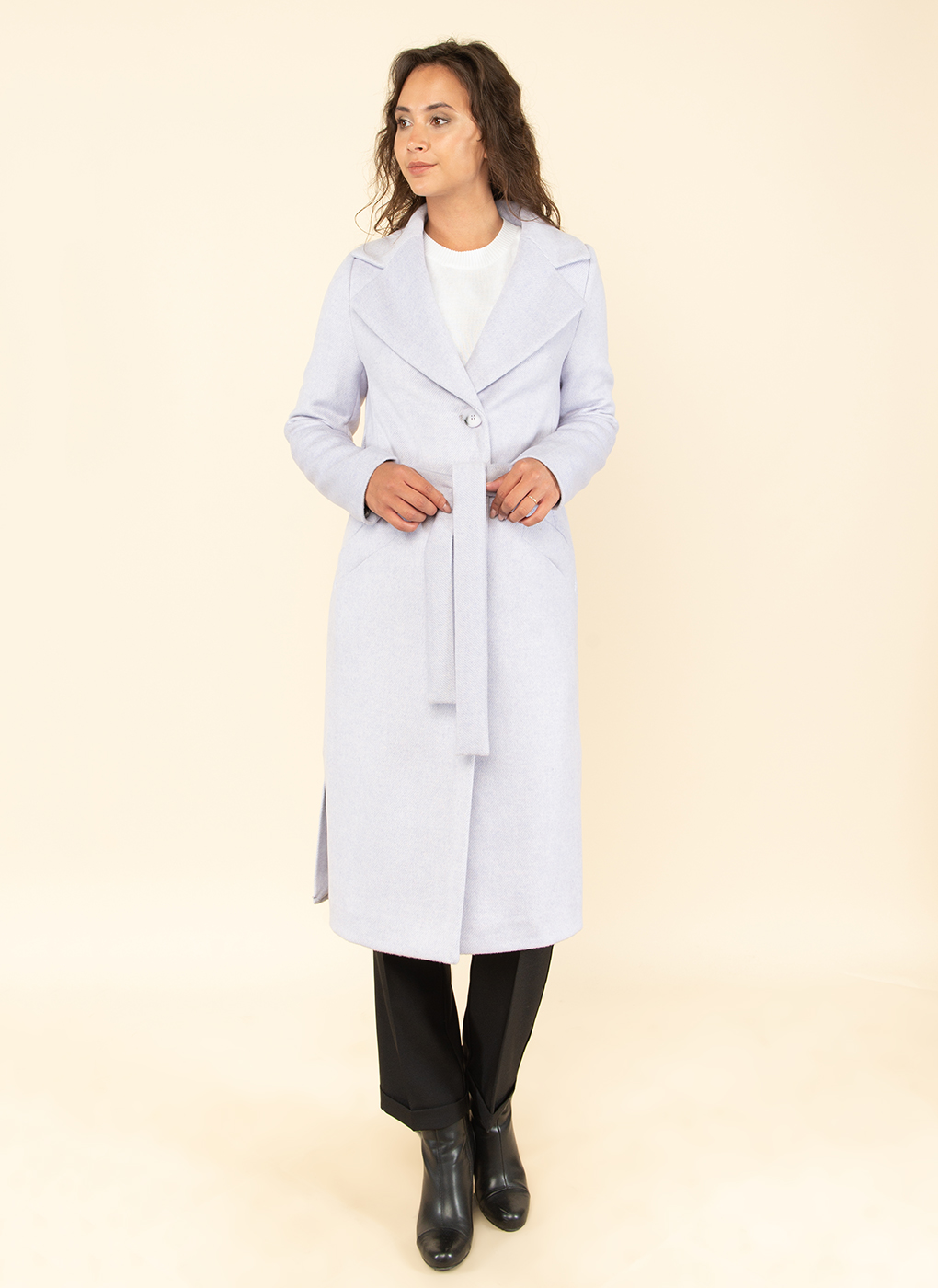 

Пальто женское Galla Lady 46095 голубое 50 RU, 46095