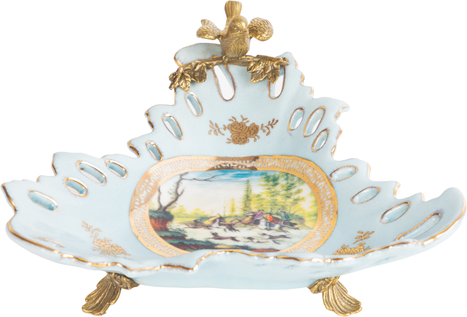 

Блюдо Glasar C805HC/HLB0725 с птичкой 24х23х10см