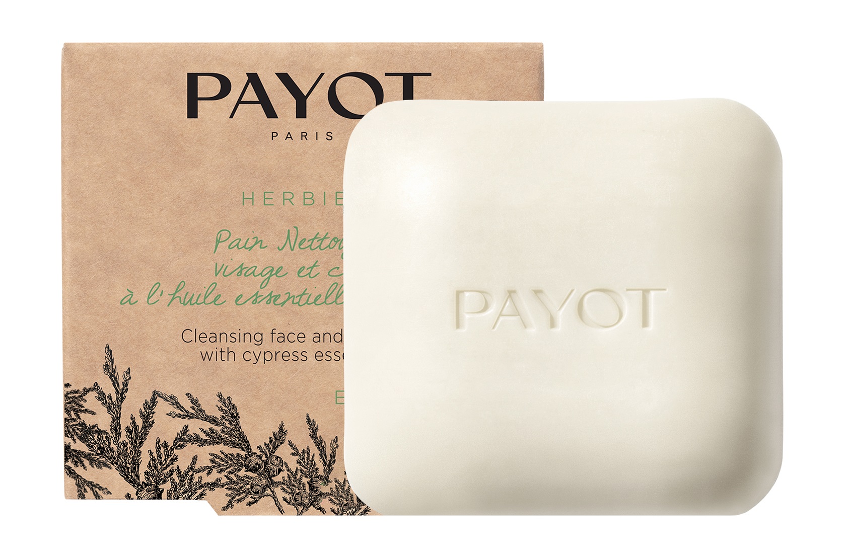 Очищающая плитка для лица и тела Payot Herbier Pain Nettoyant Visage, 85г спрей тоник для лица payot nue brume tonique douceur visage et yeux