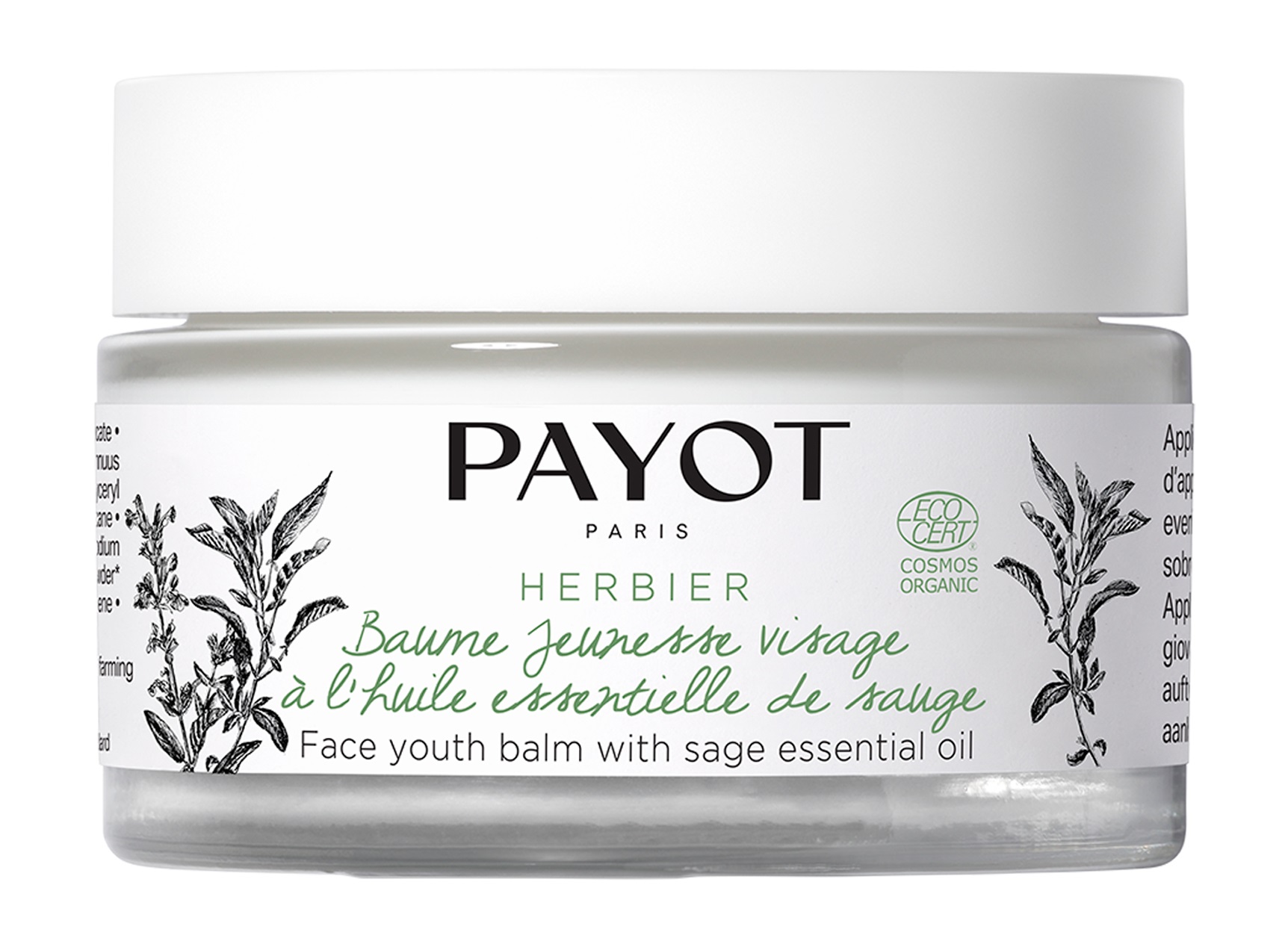 фото Бальзам для лица с маслом шалфея и оливы payot herbier baume jeunesse visage, 50мл