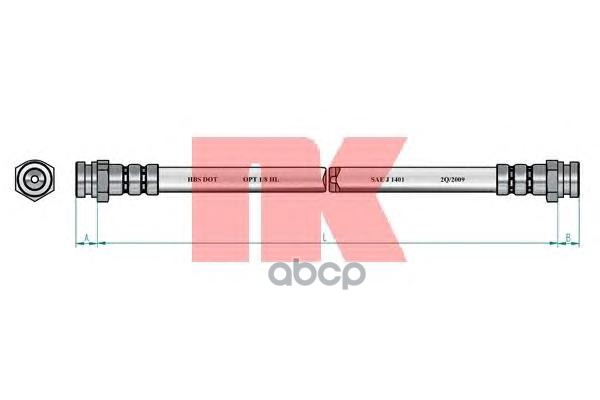 

Шланг Тормозной Nk 853241 Mazda 323 -04 /626 -02 Задн Nk арт. 853241