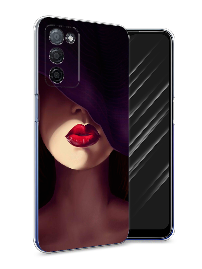 

Чехол Awog на Oppo A55s 5G "Красные губы", Разноцветный, 2510150-7