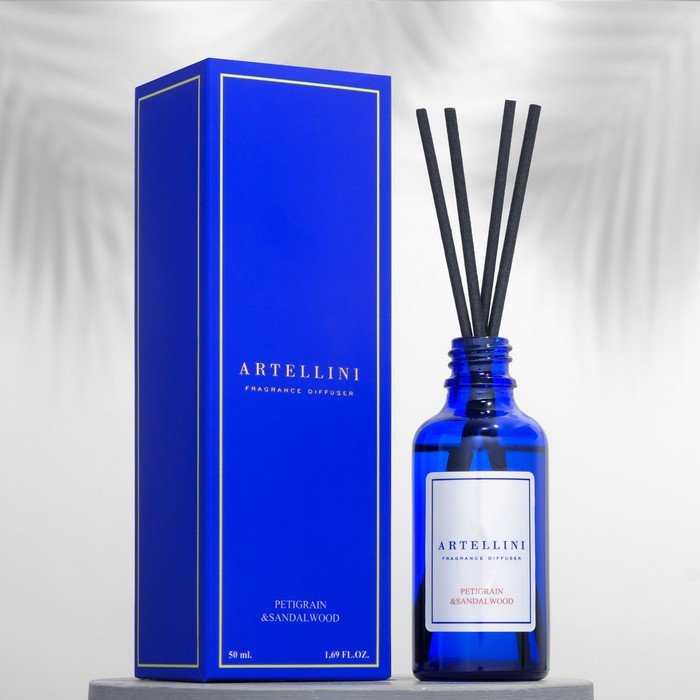 Ароматический диффузор ARTELLINI 50 мл, PETIGRAIN&SANDALWOOD (A-11