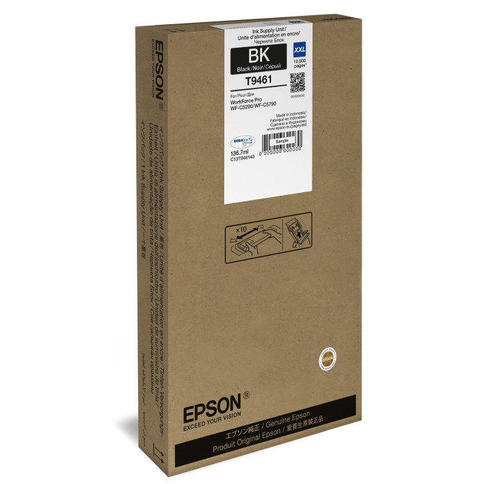 фото Картридж для струйного принтера epson c13t946140 черный, оригинал