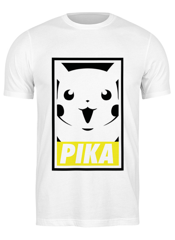 

Футболка мужская Printio Пикачу (покемон) белая 3XL, Пикачу (покемон)