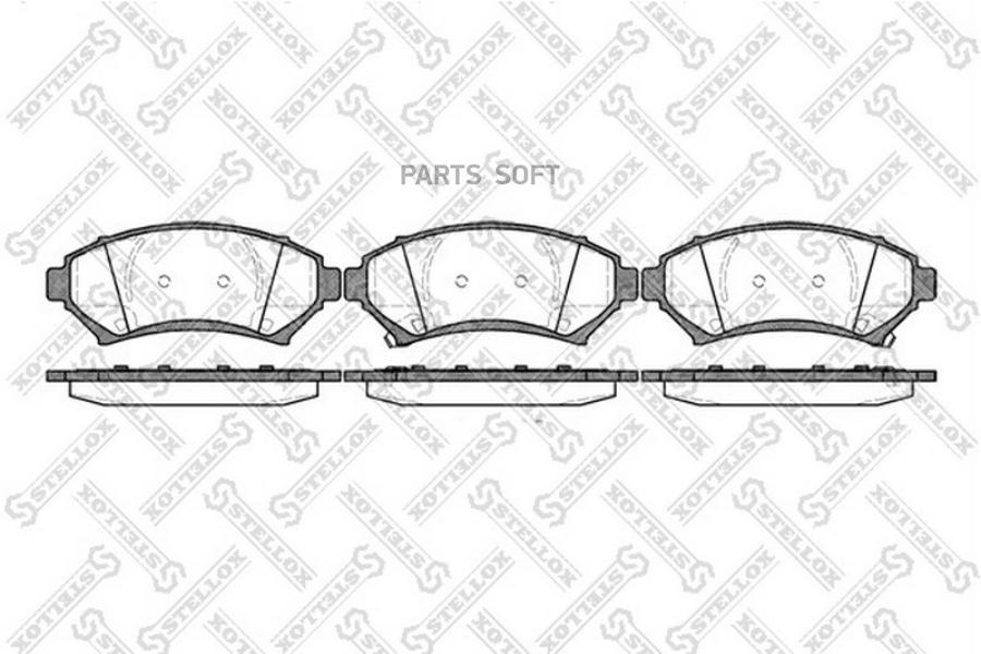 

Тормозные колодки Stellox 652002BSX