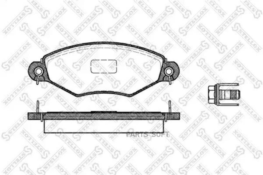 

Тормозные колодки Stellox 654010BSX