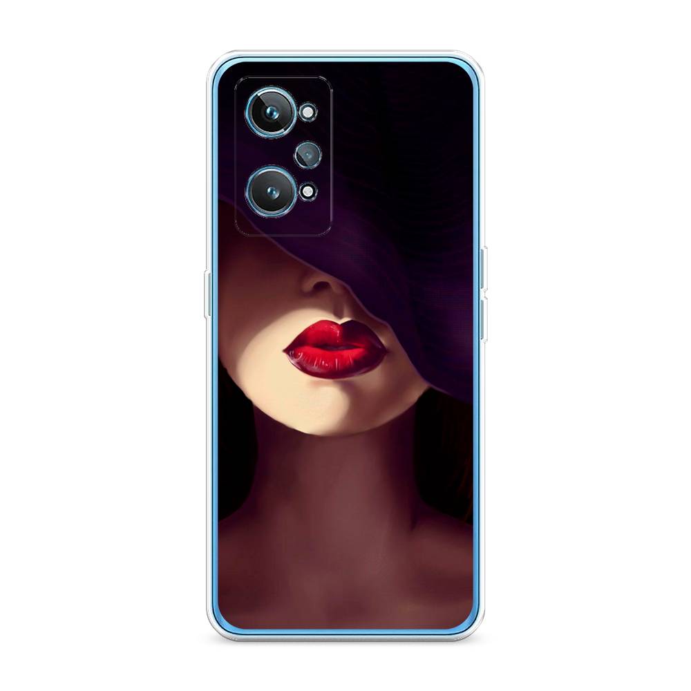 фото Силиконовый чехол "красные губы" на realme gt 2 awog