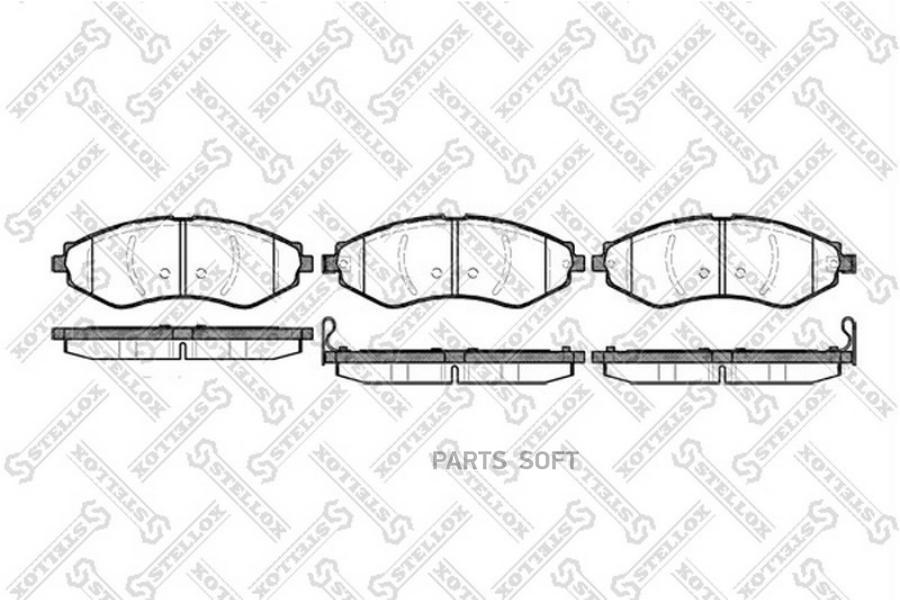 

Тормозные колодки Stellox 656022SX