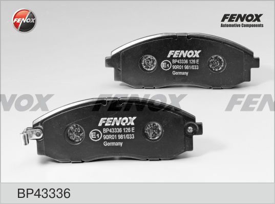 

Тормозные колодки FENOX дисковые BP43336