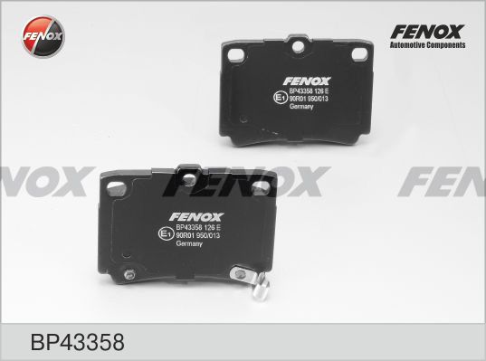 

Тормозные колодки FENOX дисковые BP43358