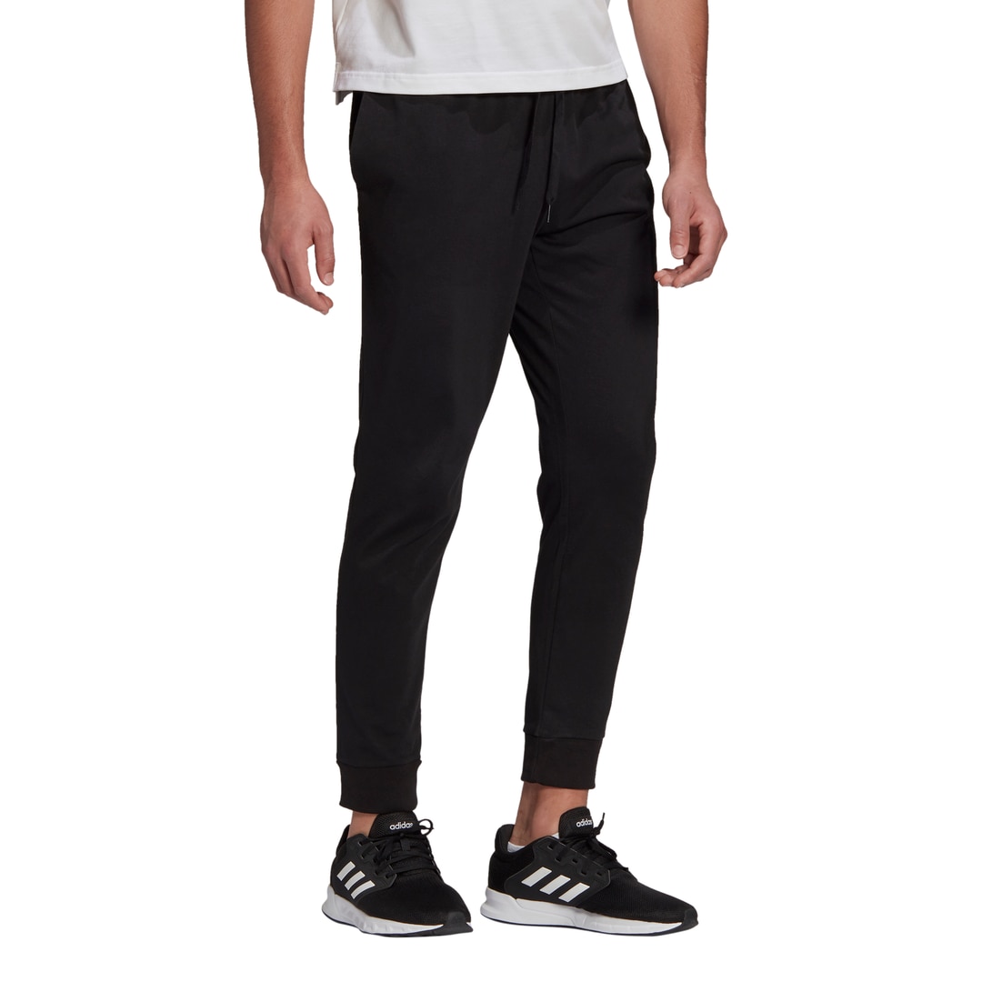 

Спортивные брюки мужские Adidas GK9226 черные L, Черный, Essentials Single Jersey Tapered Cuff